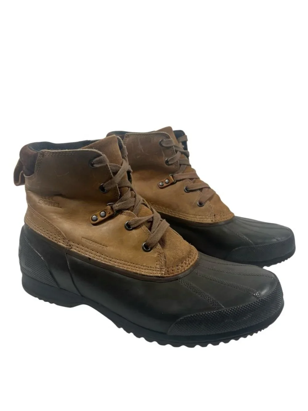 Sorel Boots Mens 11.5 Ankeny Duck Boots Leather Waterproof Outdoor Hunting